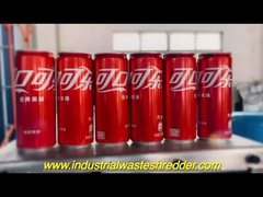 二重シャフトの粉砕機は,有効期限が切れた 欠陥のあるコラプラスチックボトルを粉砕します.