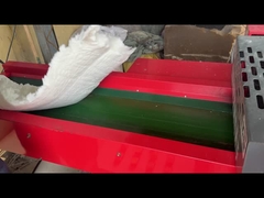 800Fモデル、可動ナイフ4本、35mmスクリーン、セラミックファイバーのルーズウールとフェルトを切断・破砕