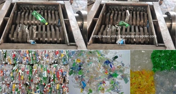 良い価格 びんのベール プラスチック不用な寸断機械二重シャフトの自動積み過ぎの保護 オンライン